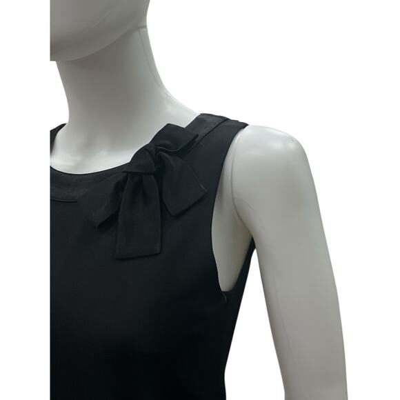 Sonia Rykiel Mini Dress Women’s Size 4 Neck Trim with Bow Detail in Black - Picture 4 of 5